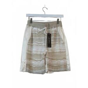 NEW TRICOT CHIC women's shimmer shorts in beige